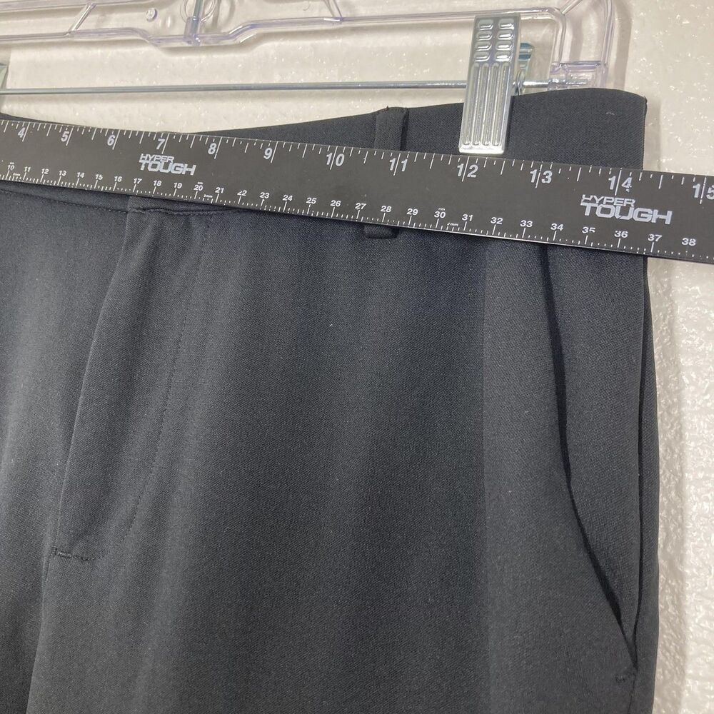 Bearbottom Pants Mens Medium Black Polyester Slim Fit Chino Elastic Waist Casual - Picture 6 of 12